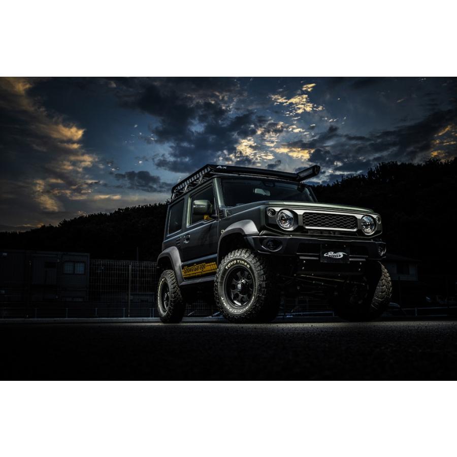 Aーx ショウワガレージ ルーフラック Lサイズワイドフット付 ブラック