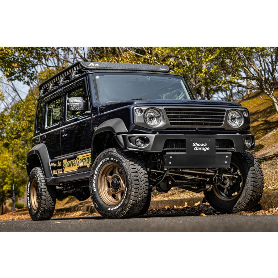 Aーx ショウワガレージ ルーフラック LLサイズ フット付き ブラック