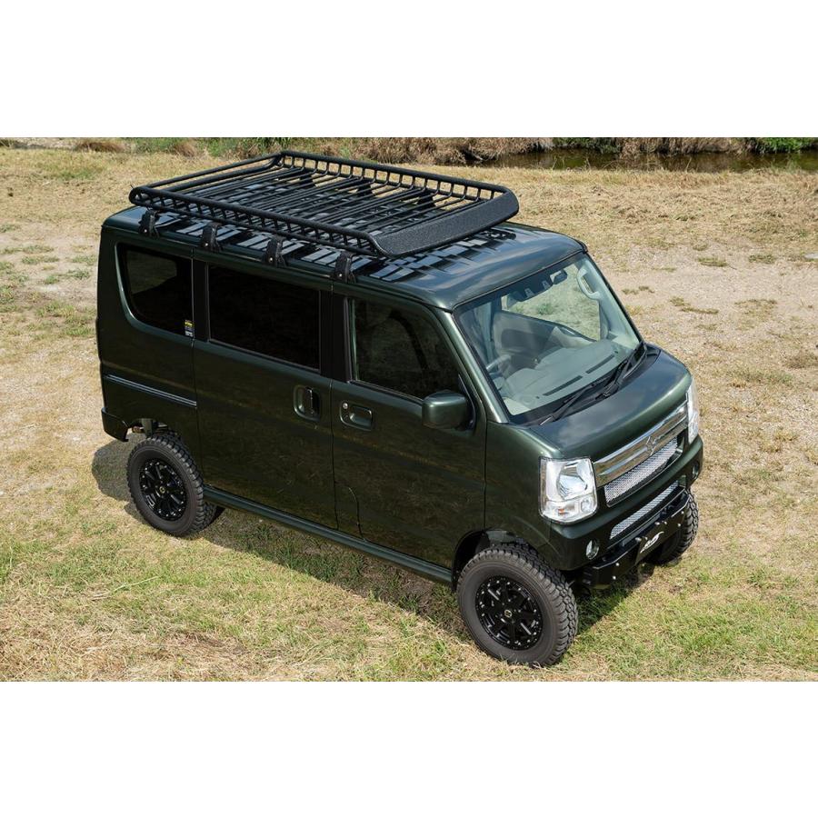 Aーx ショウワガレージ ルーフラック LLサイズ フット付き ブラック