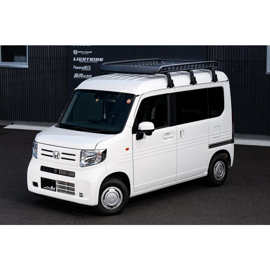 ショウワガレージ N-VAN用 Lサイズワイドフット付き ブラック ショウワガレージ N-VAN用 Lサイズワイドフット付き ブラック