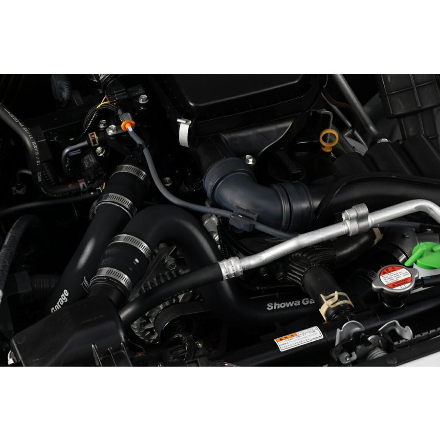JB64 ジムニー　エンジン周りパイピング5点セット ショウワガレージ SGR アルミ ターボパイピングセット ジムニー JB64用
