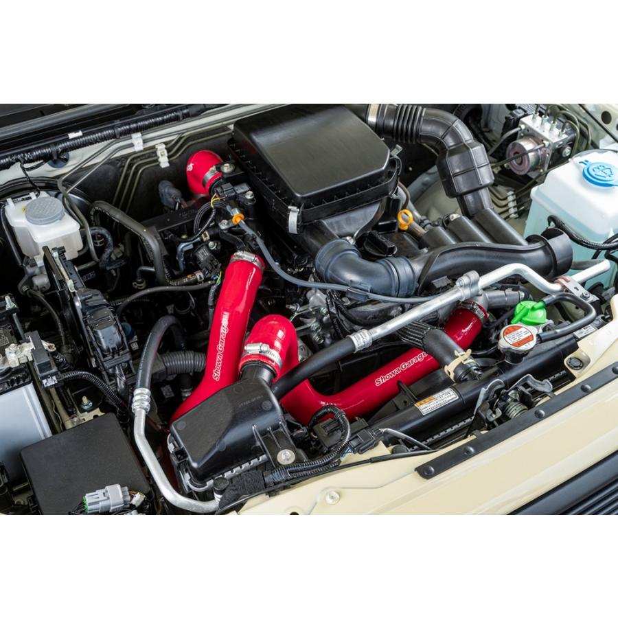 ショウワガレージ SGR シリコンターボホースセット ジムニー JB64用 