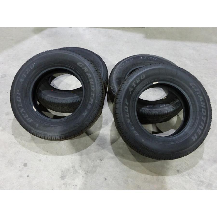 ☆新車外し ジムニー　シエラ☆ ダンロップ　GRANDTREK　AT20 　195/80R15　2025年　4本　NG97 ハイエース キャラバン 等 ショウワガレージ ダンロップ GRANDTREK AT20 195/80R15 新車外し 2025
