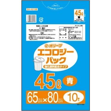 45Lゴミ袋 業務用 安い　【0.015ｍｍ厚 45L （青）】650ｘ800ｃｍ  10枚入りｘ100冊｜showa-shokai