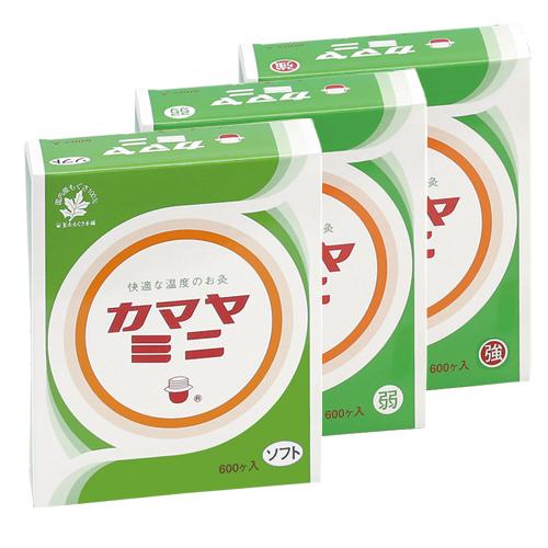 間接灸 釜屋もぐさ本舗 カマヤミニ 600ヶ入りx2個セット (強・弱・ソフトの3種から選択)+レビューで選べるおまけ付 爆買_1