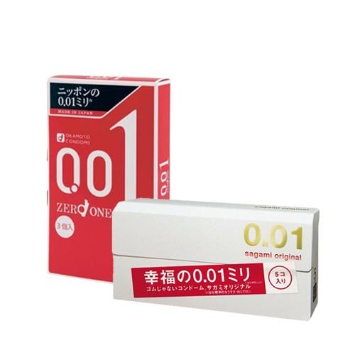 オカモト　ゼロワン　コンドーム　001 0.01 3個入　30箱 オカモト コンドーム ゼロワン 0.01 (ZERO ONE)3個入+サガミ
