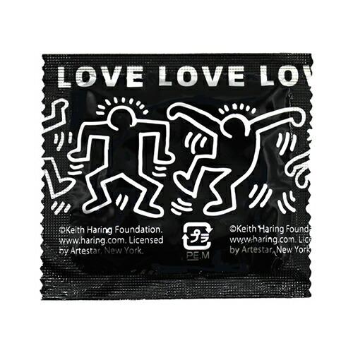 避妊用コンドーム 相模ゴム工業 キース・へリング スムース (Keith Haring) 5個入 x 3箱セット :ネコポス送料無料｜showa69｜03