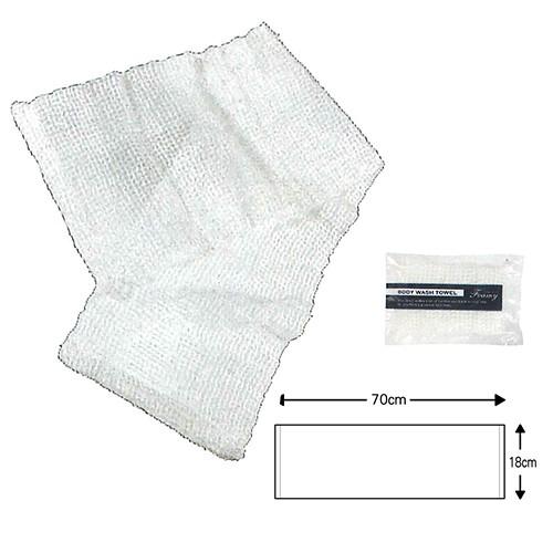 ホテルアメニティ 浴用タオル 個包装 ボディウォッシュタオルフォーミー(BODY WASH TOWEL Foamy) x 10個セット 「ネコ