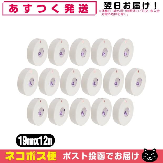 テーピング ヘリオ C&G ホワイトテープ 19mm × 12m × 16巻 シーアンドジー HELIO C&G White Tape 「ネコポス送料無料」 爆買 | ブランド登録なし