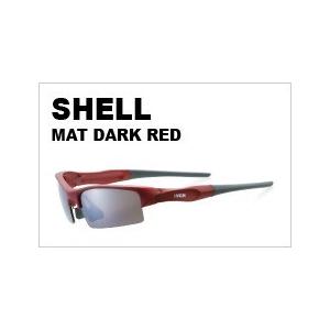 【送料無料】偏光　サングラス　IVCNSPORTS　イブシン　スポーツ　シェル マットダークレッド(シルバーミラー×ブラウンレンズ） |  | 01