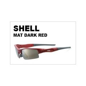 【送料無料】偏光　サングラス　IVCNSPORTS　イブシン　スポーツ　シェル マットダークレッド(ゴールドミラー×グレーレンズ) |  | 01