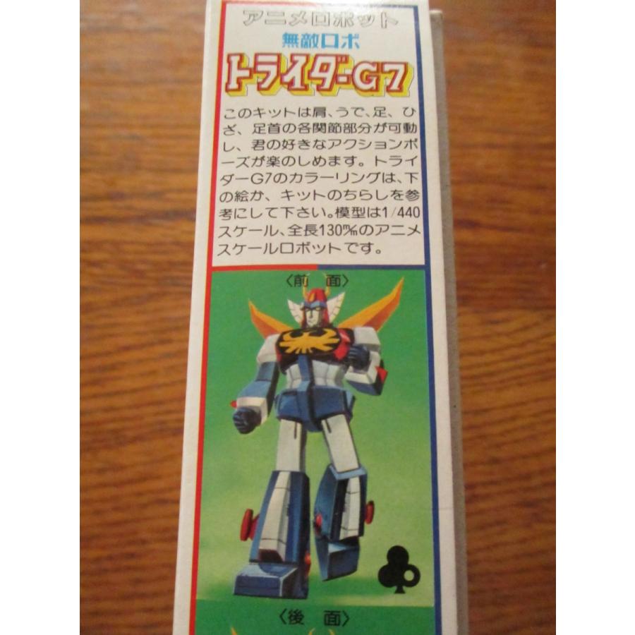 アオシマ 無敵ロボ トライジダーG7 1/440 プラモデル【未組立品