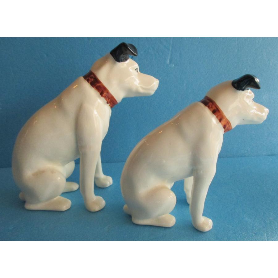 ビクター ニッパー犬 陶器製人形2体 VICTOR【中古品】 : 昭和こども