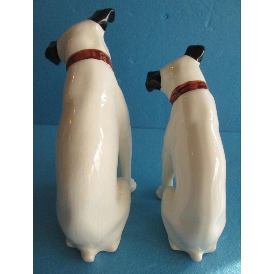 ビクター ニッパー犬 陶器製人形2体 VICTOR【中古品】 : 昭和こども