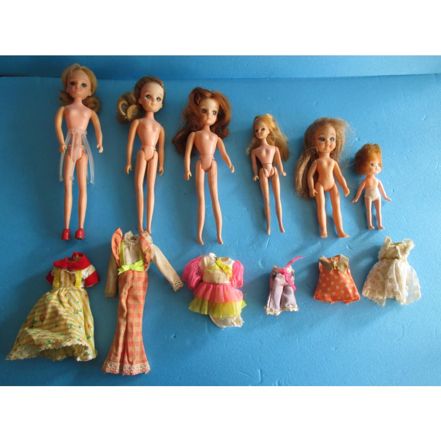 昭和レトロ リカちゃん人形他 6体 日本製【中古品】 : 昭和こども商店