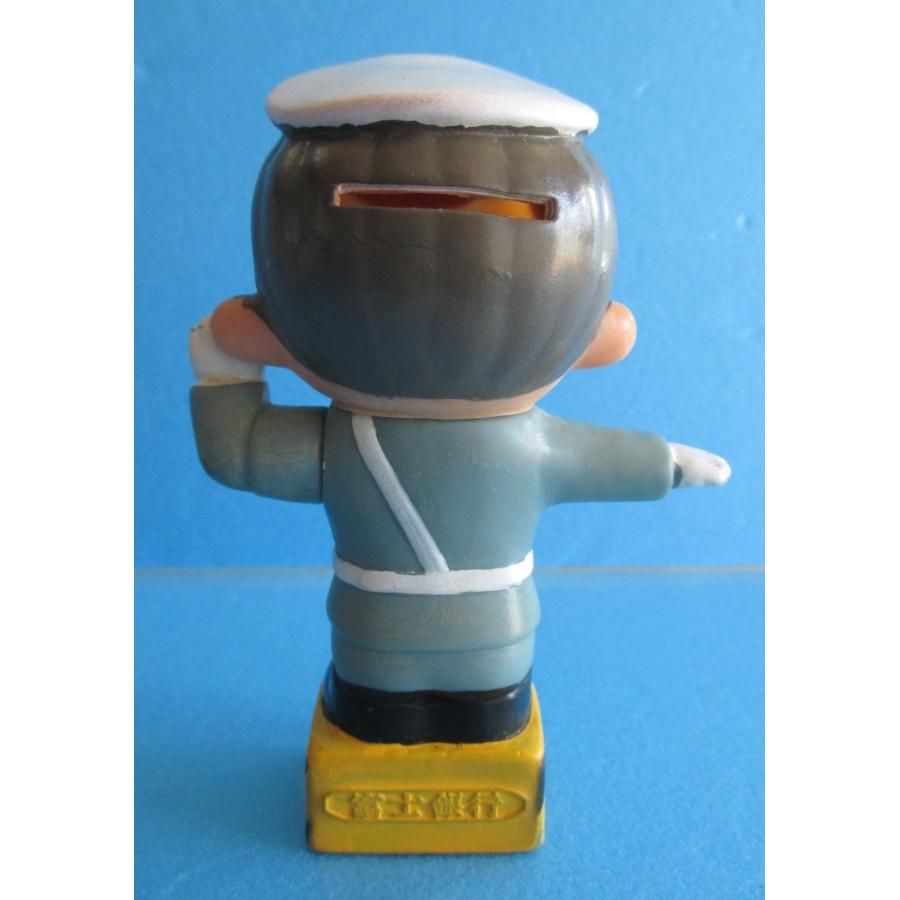 富士銀行 ぼくちゃん 警察官 ソフビ貯金箱【中古品】 : 昭和