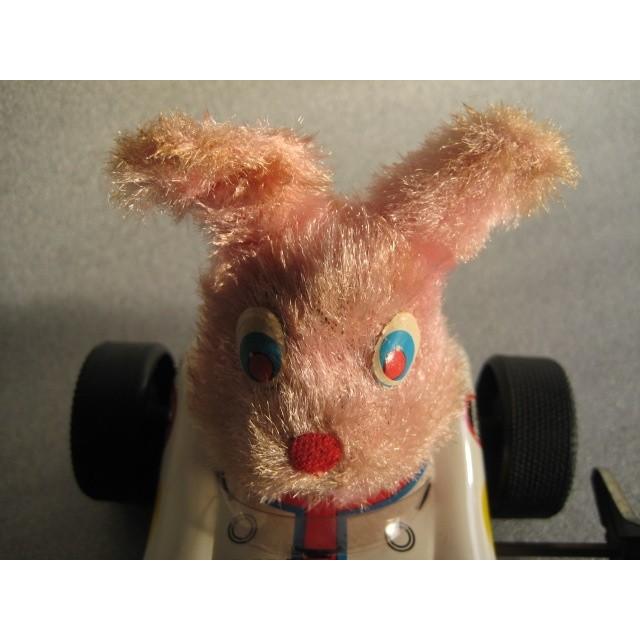 富士プレス工業 N0.758 RABBIT RACER WIND-UP ブリキのおもちゃ : 昭和