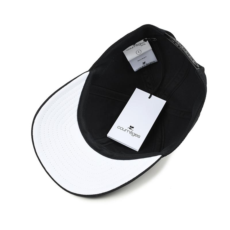 Courreges クレージュ ブラックキャップ Sサイズ Courrèges クレージュ ブラックキャップS