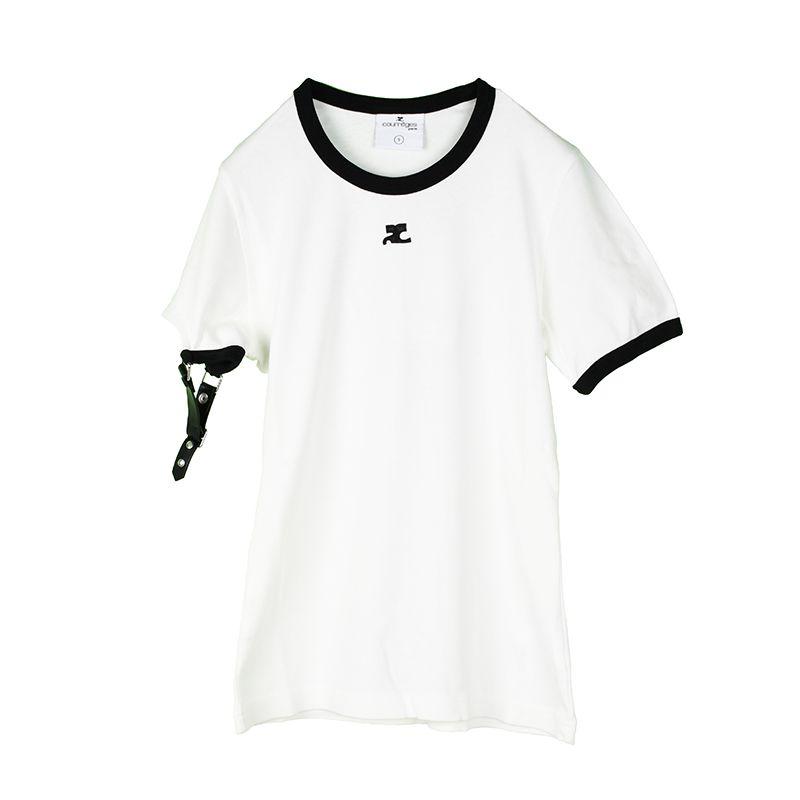 courreges Courreges クレージュ ホワイトバックル Tシャツ courreges Courreges クレージュ ホワイトバックル Tシャツ