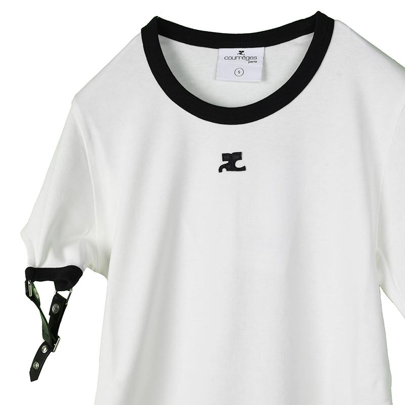 courreges Courreges クレージュ ホワイトバックル Tシャツ courreges Courreges クレージュ ホワイトバックル Tシャツ