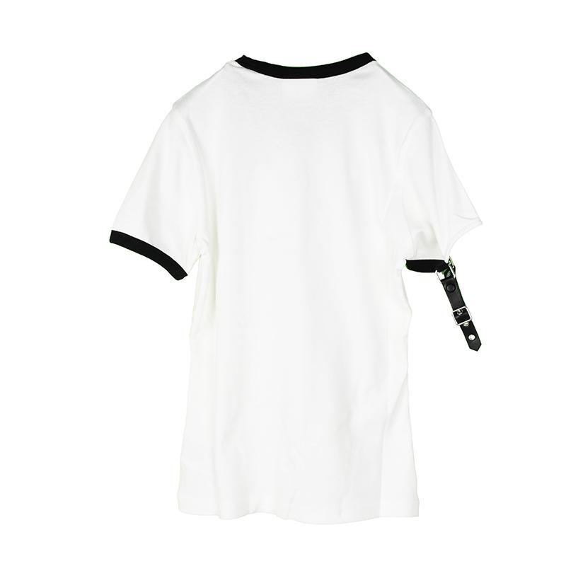 Courreges クレージュ ホワイトバックル Tシャツ 124JTS117JS0070 イタリア正規品 新品｜showcase｜03