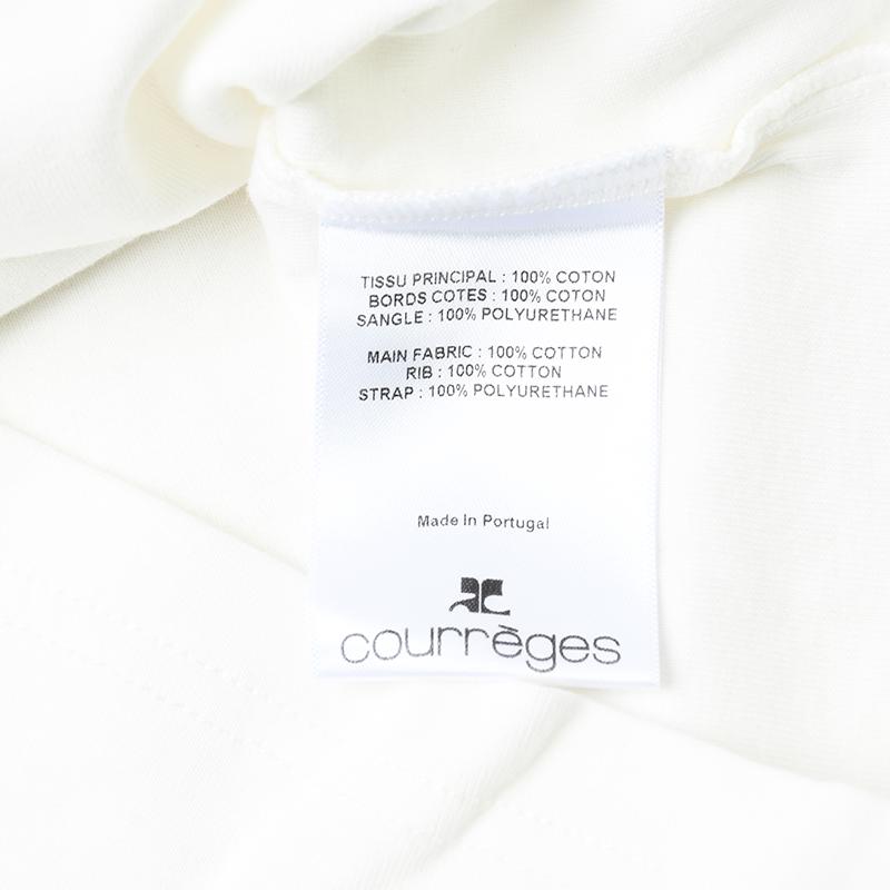 Courreges クレージュ ホワイトバックル Tシャツ 124JTS117JS0070 イタリア正規品 新品｜showcase｜05