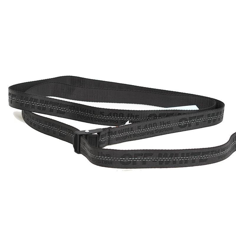 OFF-WHITE オフホワイト ブラックベルト 2.5cm幅 イタリア正規品 新品