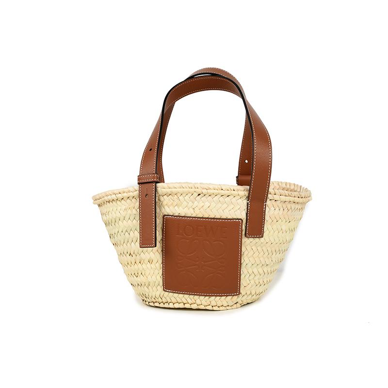 LOEWE　ロエベ スモールバスケットバッグ ナチュラル タン イタリア正規品 新品 32702S93 LOEWE（ロエベ） スモールバスケットバッグ ナチュラル タン 新品