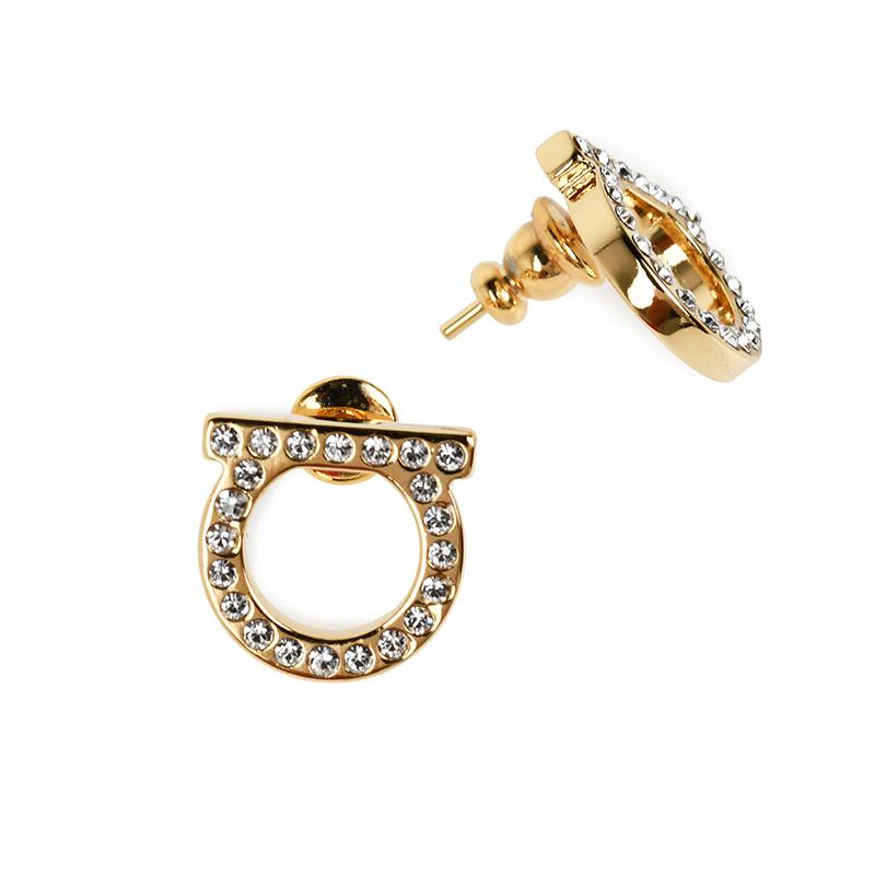 FERRAGAMO フェラガモ　ガンチーニフープピアス　ゴールド FERRAGAMO Salvatoreフェラガモ ガンチーニ ピアス ゴールド