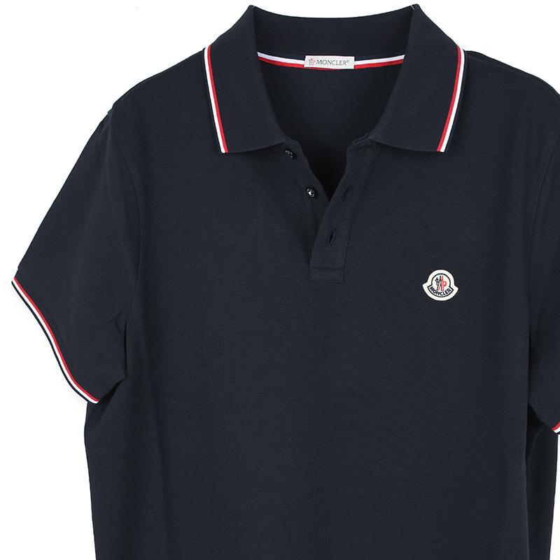 MONCLER ネイビー メンズポロシャツLサイズ MONCLER ネイビー メンズ