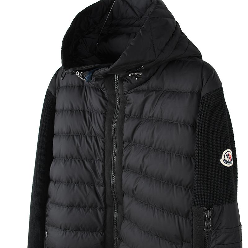 MONCLER モンクレール メンズ ブラック ニット コンビダウン