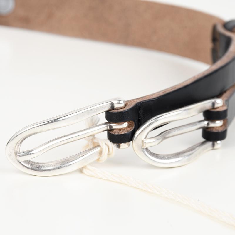 Our Legacy（アワーレガシー） TWIN TONGUE BELT クロムエクセルレザー
