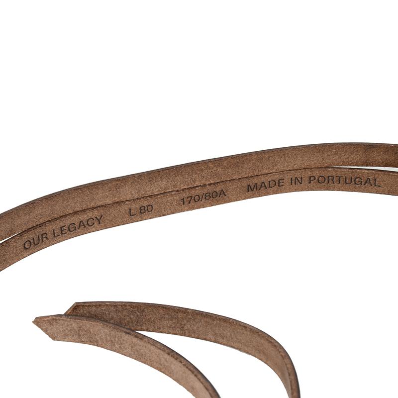 Our Legacy（アワーレガシー） TWIN TONGUE BELT クロムエクセルレザー