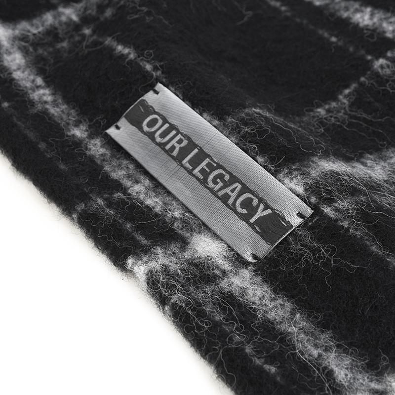 OUR LEGACY アワーレガシー チェックウールマフラー ESTATE SCARF イタリア正規品 A4248EBF アルパカ ウール ロゴ ストール新品 ギフト プレゼント 並行輸入品 | Our Legacy | 03