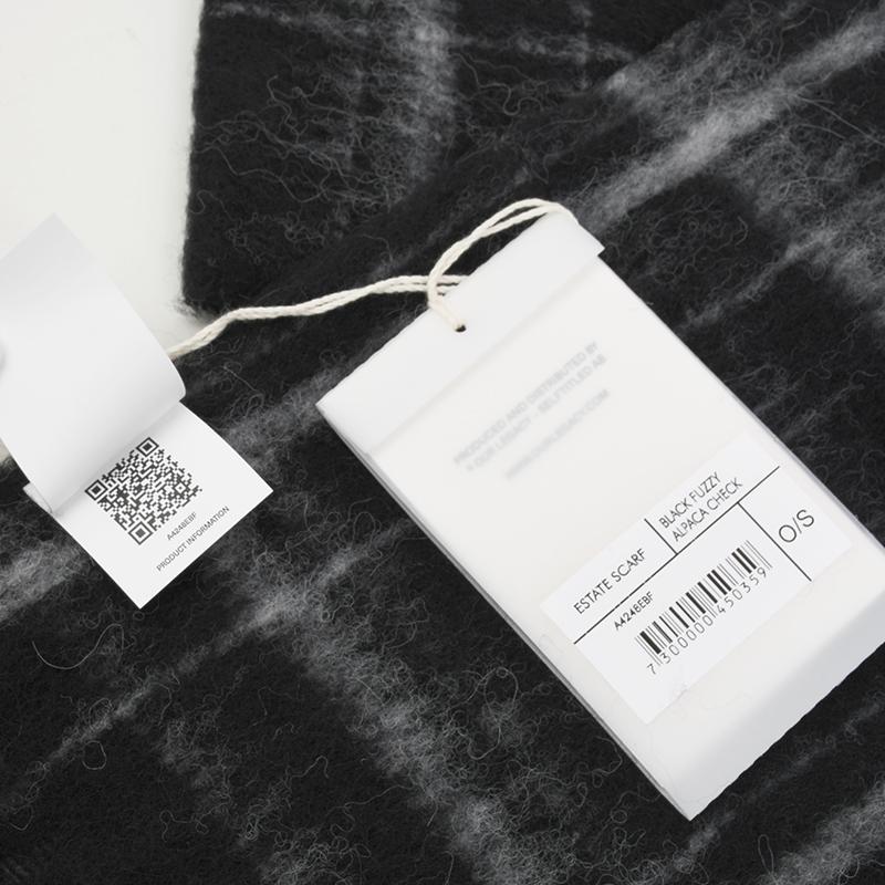 OUR LEGACY アワーレガシー チェックウールマフラー ESTATE SCARF イタリア正規品 A4248EBF アルパカ ウール ロゴ ストール新品 ギフト プレゼント 並行輸入品 | Our Legacy | 05