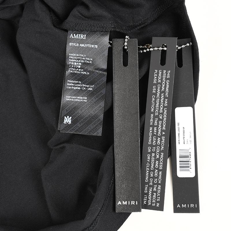 AMIRI（アミリ） ブラック半袖Tシャツ メンズ イタリア正規品