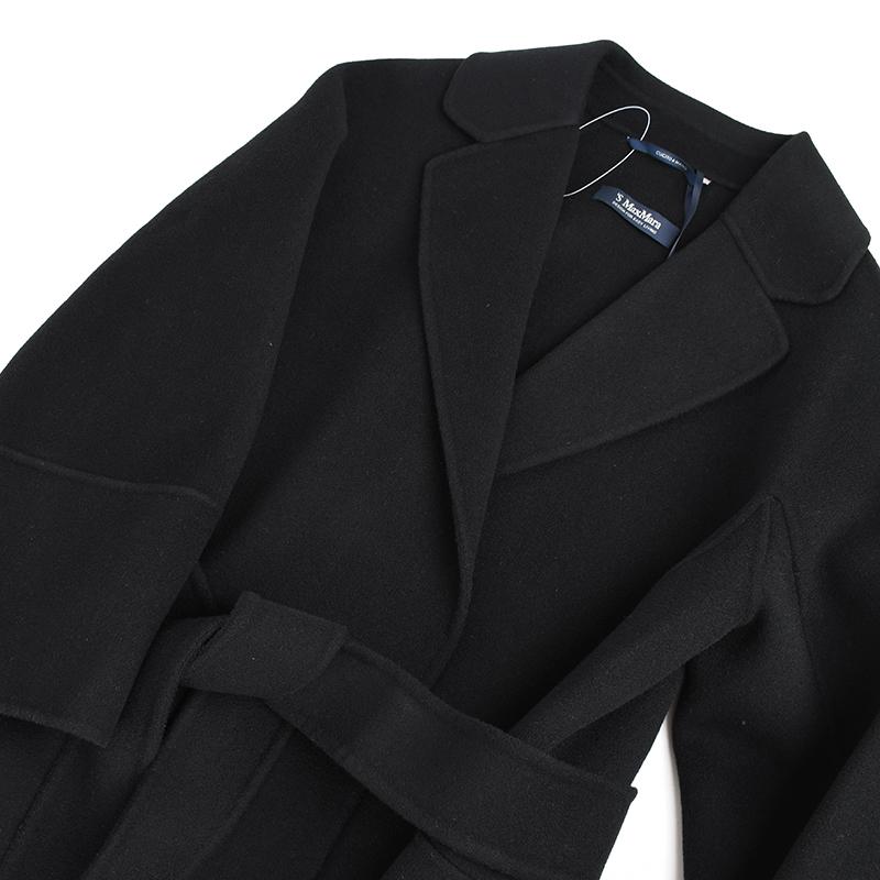 マックスマーラ ARONA クチートアマーノ 黒　38 S MaxMara エスマックスマーラ ブラック 901618996 ウール クチート