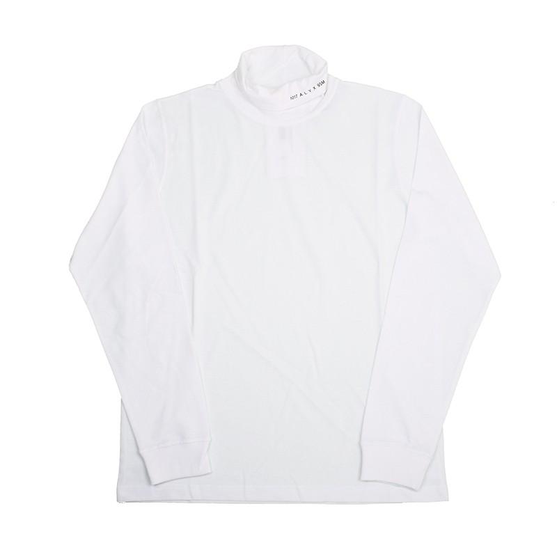 1017 ALYX 9SM（アリクス） ロールネックホワイト長袖Tシャツ イタリア 