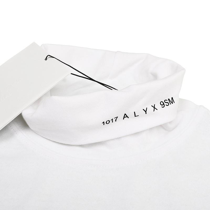1017 ALYX 9SM（アリクス） ロールネックホワイト長袖Tシャツ イタリア 