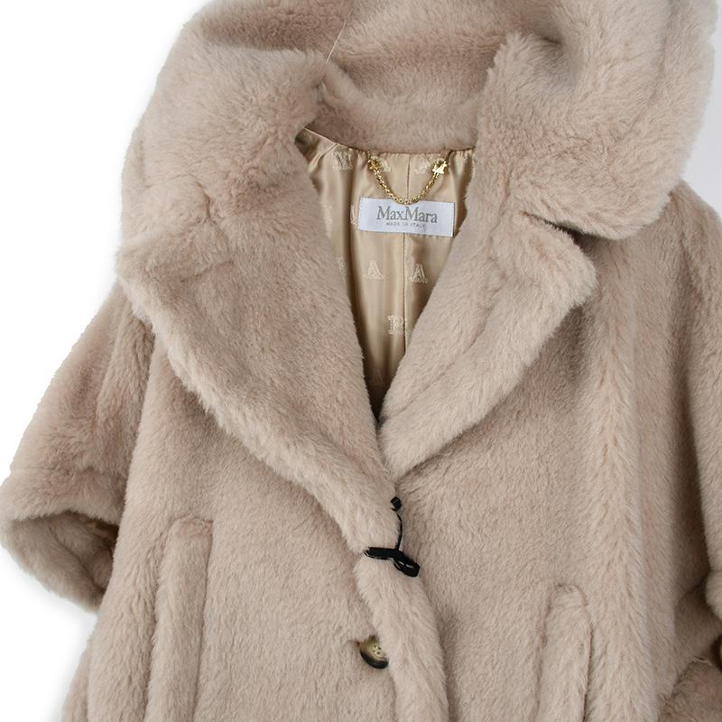 Max Mara マックスマーラ CAMBUSA1 テディベア ケープジャケット 