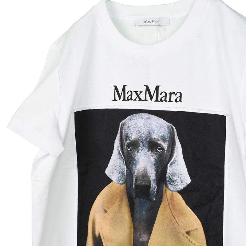 Max Mara マックスマーラ CIPRIA 014 ホワイト半袖Tシャツ Max Mara マックスマーラ CIPRIA 014 ホワイト半袖Tシャツ