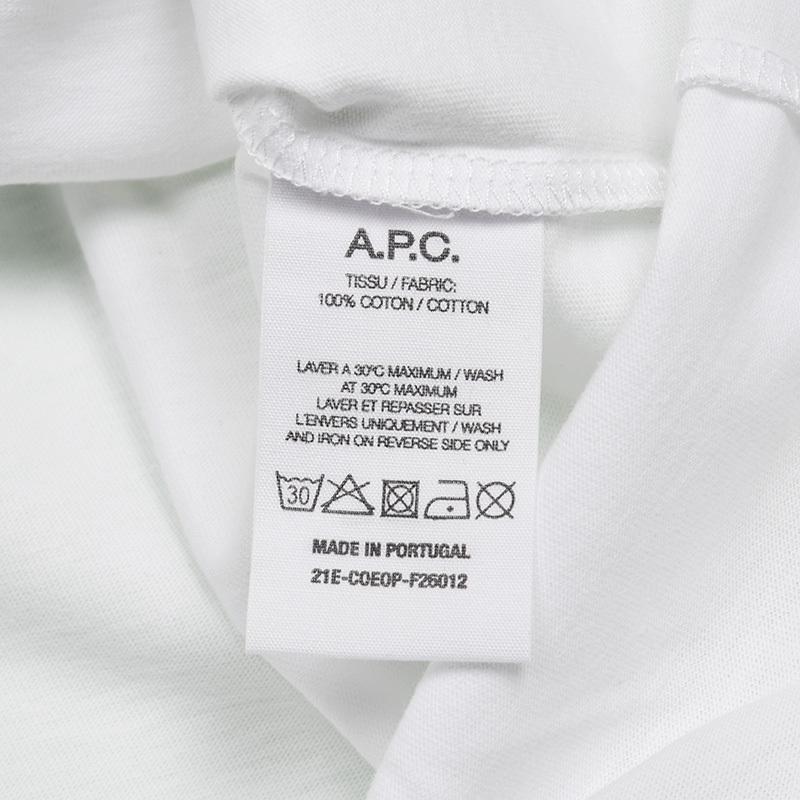 注目の A P C アーペーセー レディース 半袖tシャツ イタリア正規品 Coeop F 新品 正規品 Dijanacaric Com