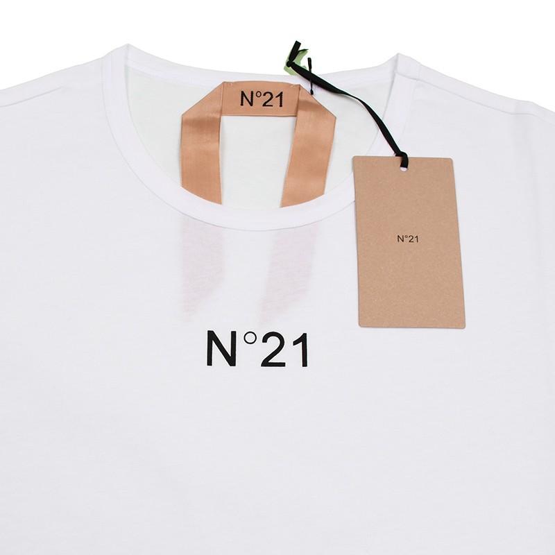 N°21 N21 ヌメロ ヴェントゥーノ ミニロゴホワイト半袖Tシャツ  