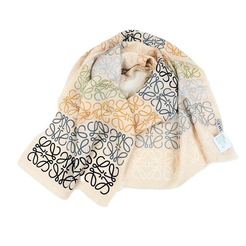 LOEWE（ロエベ） アナグラム ライン スカーフ F603253X01 9965 新品