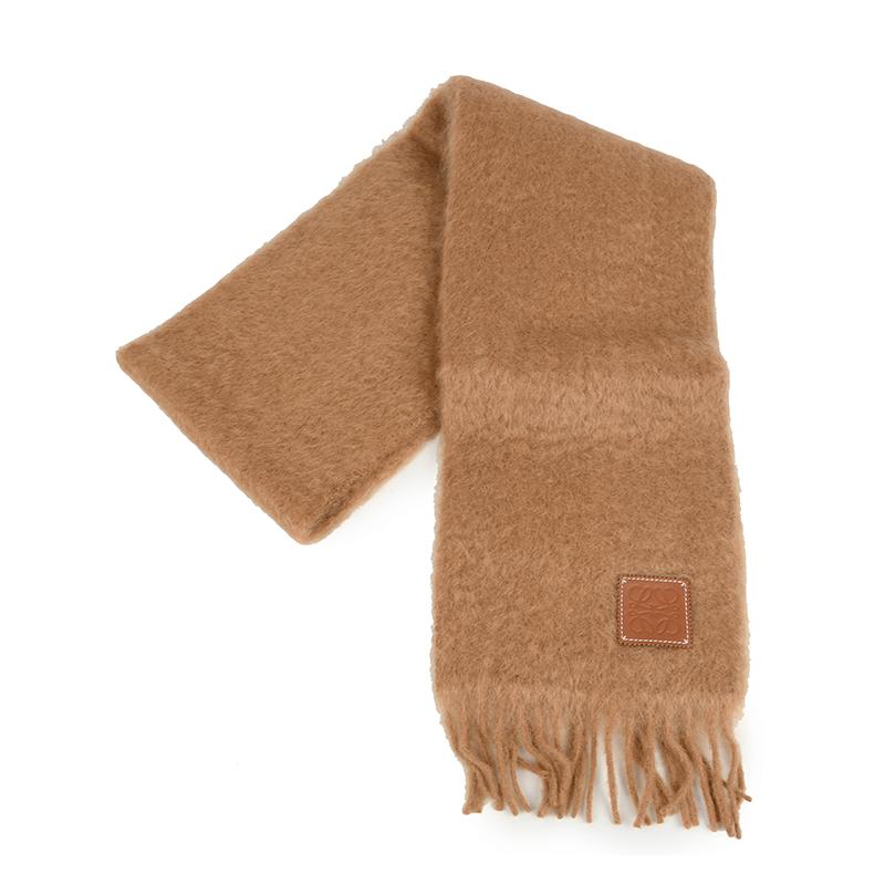 LOEWE（ロエベ） アナグラム ウールモヘアマフラー アナグラムロゴ