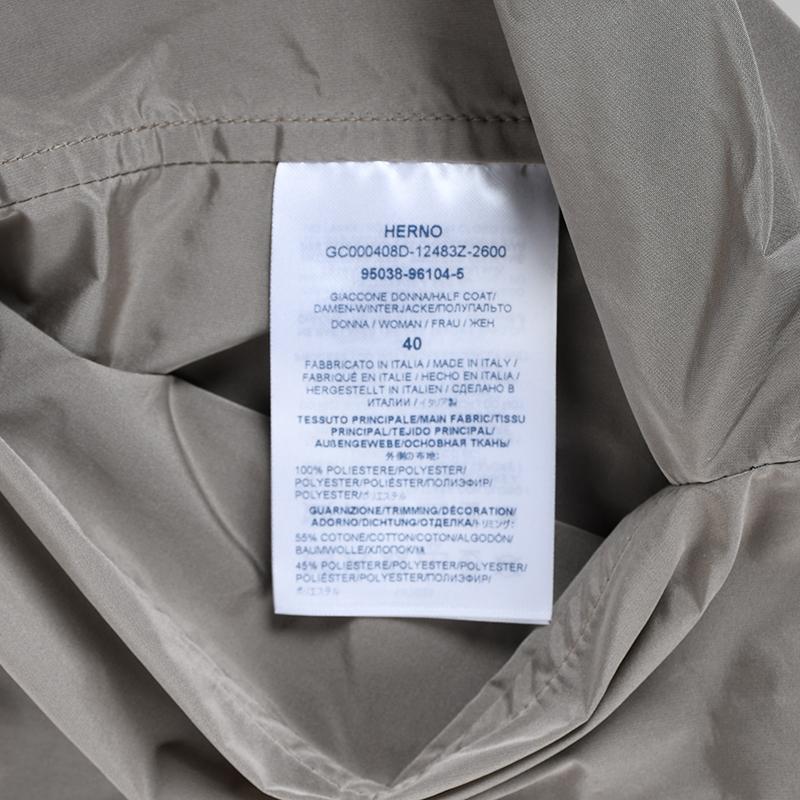 美品✨HERNO スプリングコート はおり ベルト チェーン柄裏地 フード HERNO（ヘルノ） HERNO Laminar ラミナー スプリングコート MAN0001DL