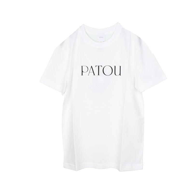 PATOU パトゥ ロゴ ホワイト半袖Tシャツ JE0299999 001W イタリア正規