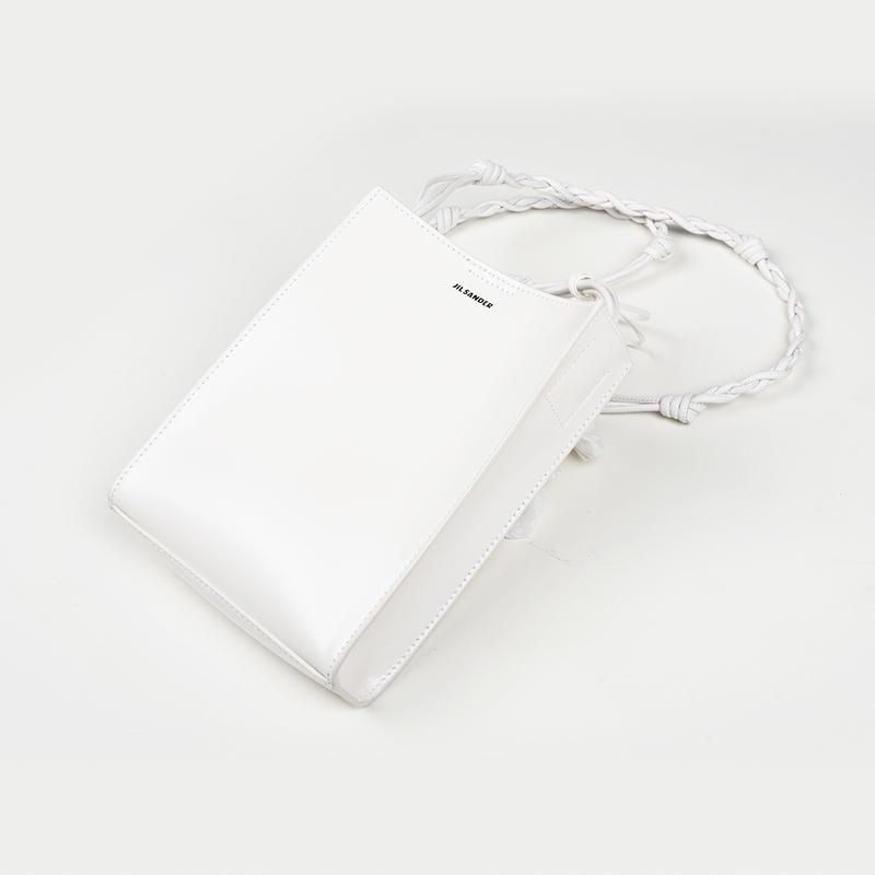 JIL SANDER ホワイトショルダーバッグレザー Tangle small JIL SANDER 【訳あり商品】JIL ジルサンダー TANGLE SMALL TOTE