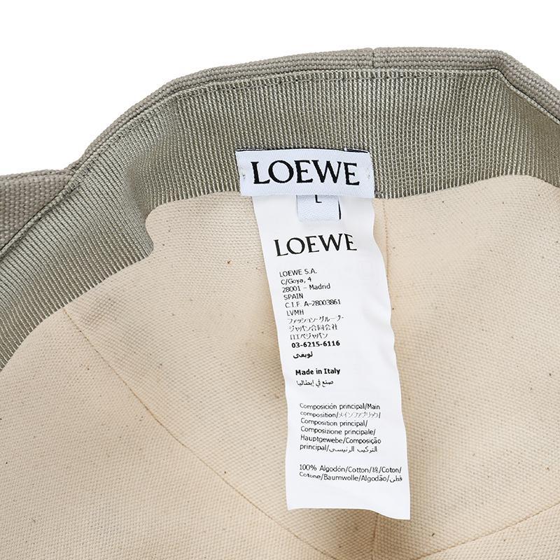 LOEWE ロエベ  パッチ キャップ メンズ 帽子 イタリア正規品 K820358X89 6579 新品 シェルグレー 並行輸入品の画像