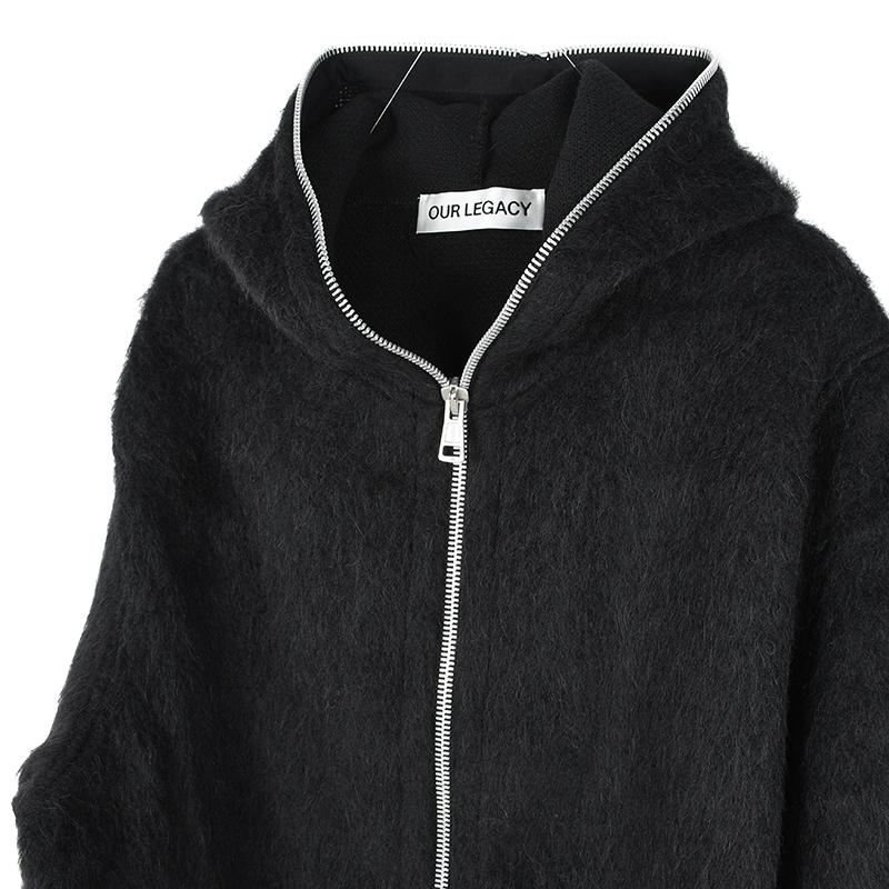 Our Legacy（アワーレガシー） BLACK-HAIRY-WOOL ジップアップフーディ
